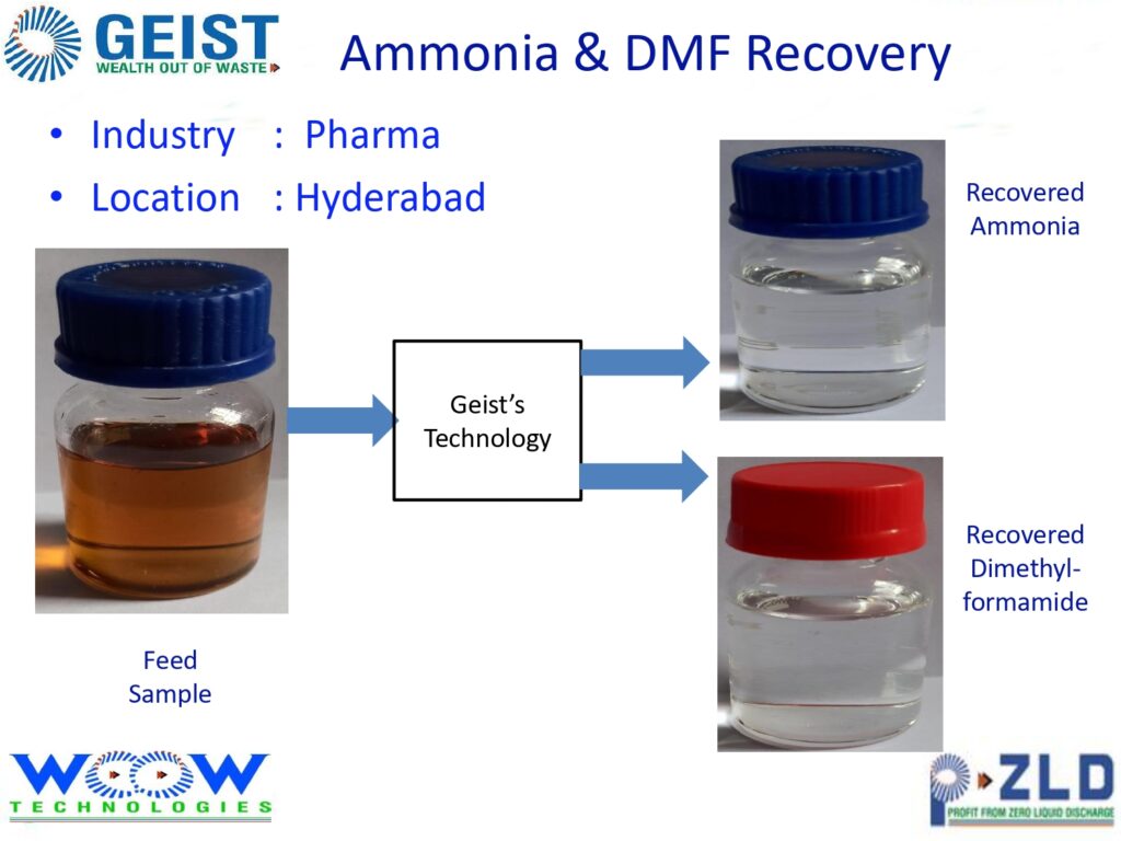 Ammonia and DMF Recovery (Pharma)