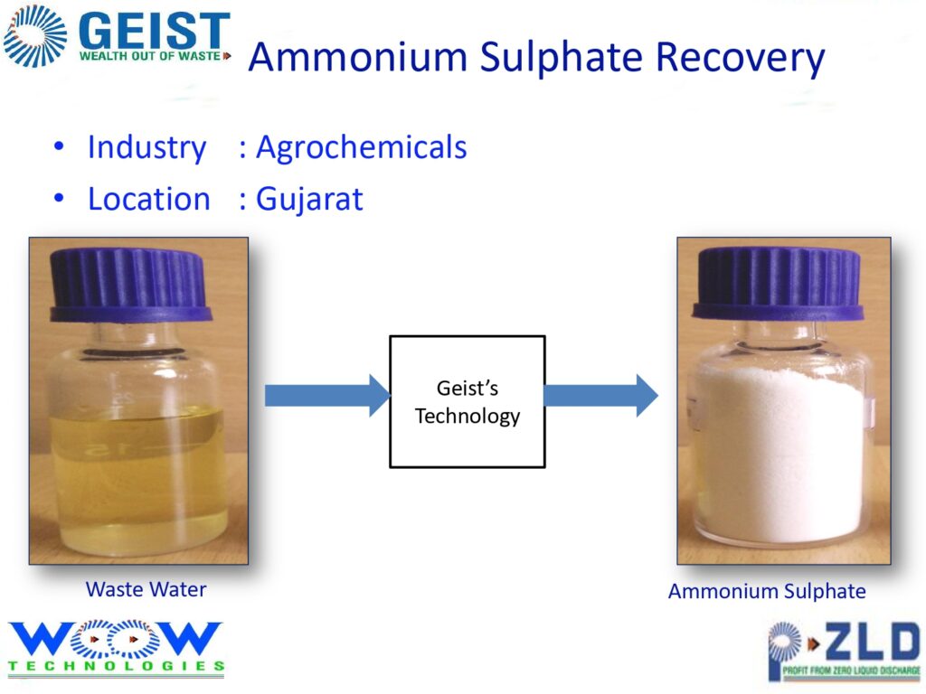 Ammonium Sulphate Recovery (Agrochemicals)