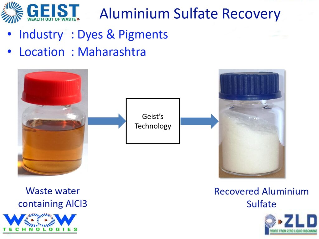 Aluminium Sulfate Recovery (Dyes and Pigments)